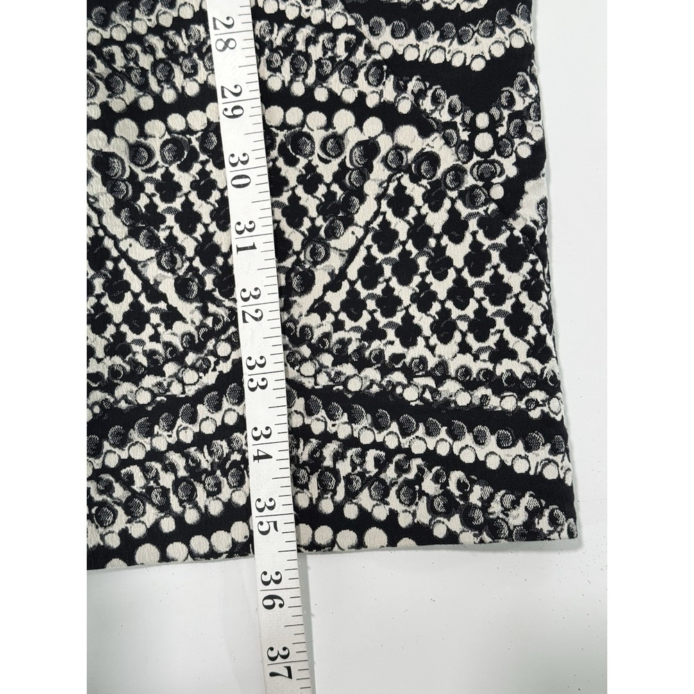 Diane von Furstenberg Pentra Sheath Dress Black White Size 8 Cocktail - Picture 8 of 10